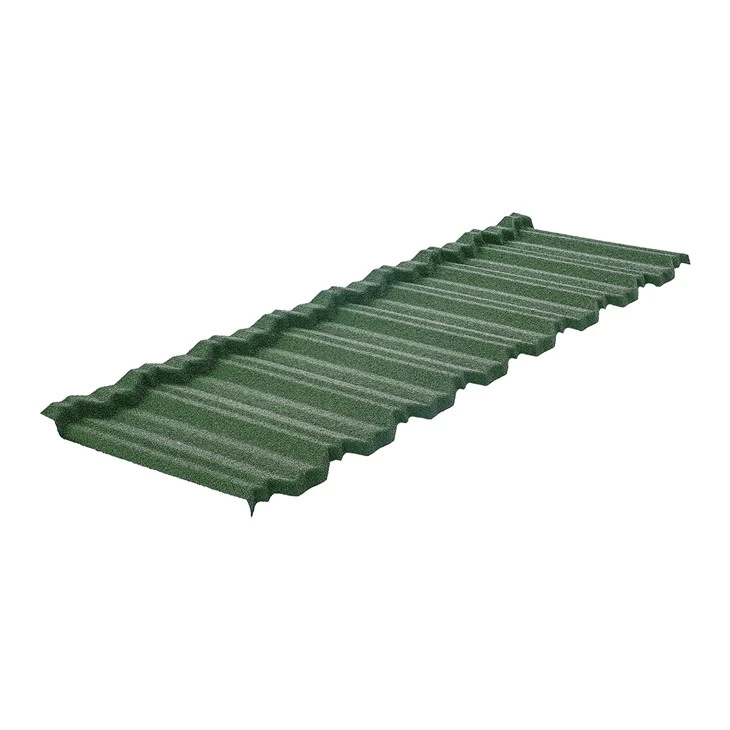 High Quality 0.5mm Shingle Stone Coated Metal Roof Tile factory